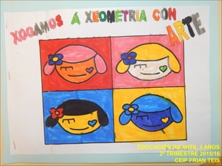 EDUCACIÓN INFANTIL 3 ANOS
2º TRIMESTRE 2015/16
CEIP FRIAN TEIS
 