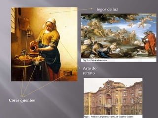 Cores quentes
Jogos de luz
e cor
Arte do
retrato
 