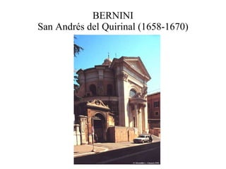 BERNINI San Andrés del Quirinal (1658-1670) 