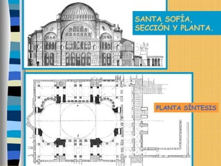 SANTA SOFÍA,
SECCIÓN Y PLANTA.
PLANTA SÍNTESIS
 