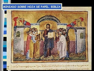 MINIADO SOBRE HOJA DE PAPEL. BIBLIA
 