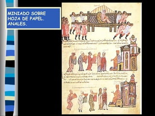 MINIADO SOBRE
HOJA DE PAPEL.
ANALES.
 