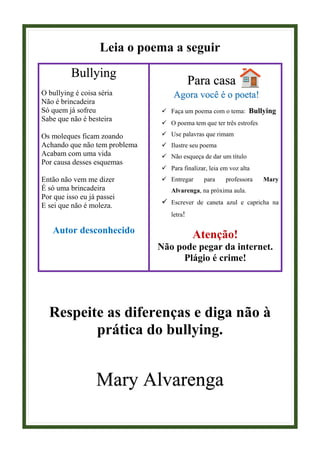 Bullying não é brincadeira | PDF