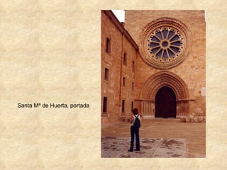 Santa Mª de Huerta, portada 