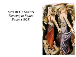 Max BECKMANN Dancing in Baden Baden  (1923) 