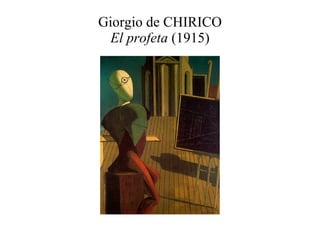 Giorgio de CHIRICO El profeta  (1915) 