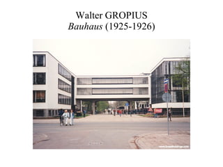 Walter GROPIUS Bauhaus  (1925-1926) 