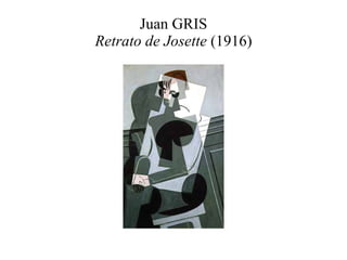 Juan GRIS Retrato de Josette  (1916) 