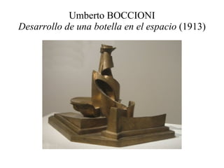 Umberto BOCCIONI Desarrollo de una botella en el espacio  (1913) 
