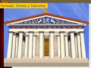 Partenón. Ictinos y Calícrates.
