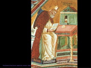 The Doctors of the Church, detail of St. Jerome - Giotto 