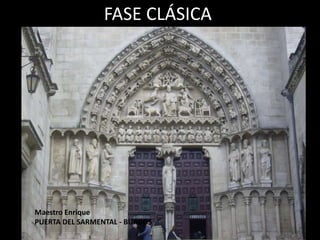 FASE CLÁSICA
Maestro Enrique
PUERTA DEL SARMENTAL - BURGOS
 