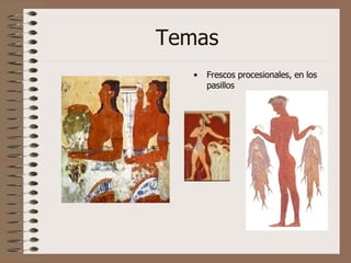 Temas Frescos procesionales, en los pasillos 