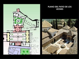 PLANO DEL PATIO DE LOS LEONES 