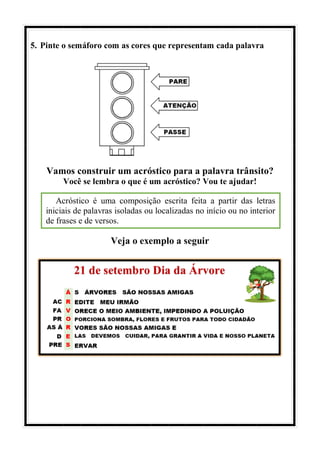 Arte - Dia do Trânsito | PDF