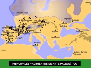 PRINCIPALES YACIMIENTOS DE ARTE PALEOLÍTICO 