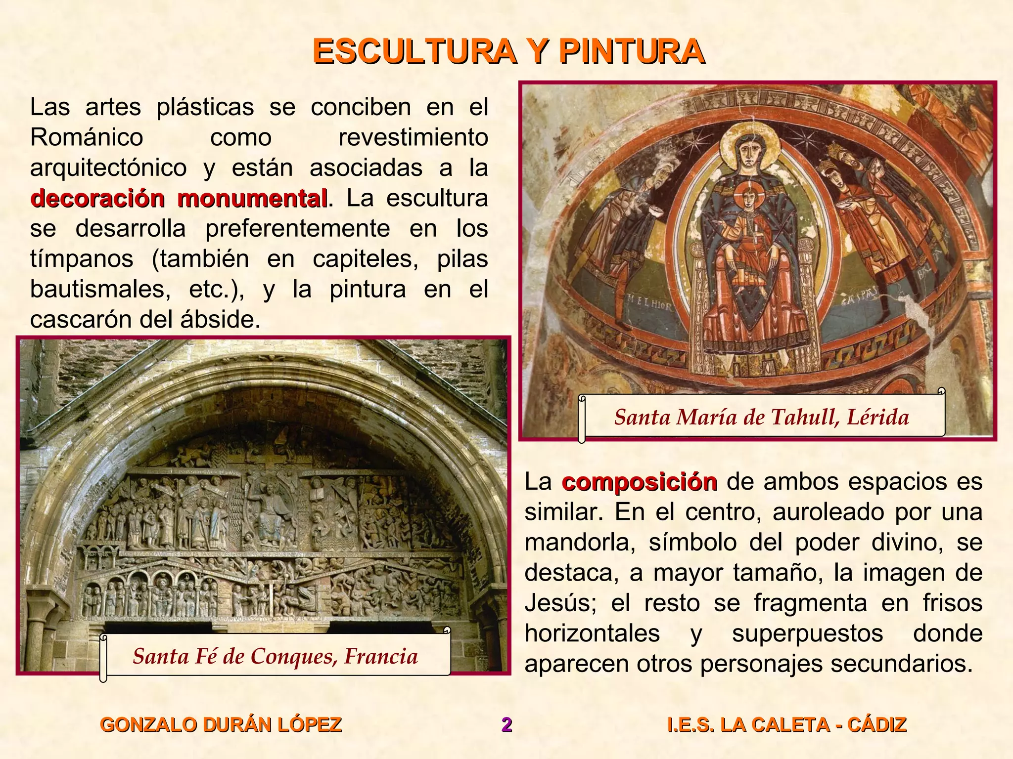 Arte Romanico. Escultura Y Pintura | PPT