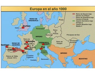 Jaca Frómista Santiago Toulouse Cluny Pisa Vezelay Durham Laach 