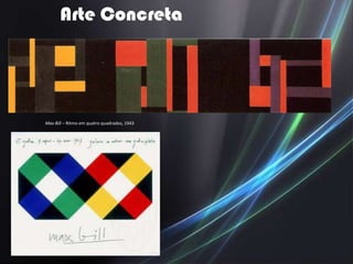 Arte Concreta




Max Bill – Ritmo em quatro quadrados, 1943
 
