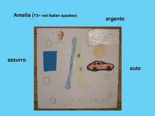 auto 
argento 
Amelia (Y2- not Italian speaker) 
azzurro 
 