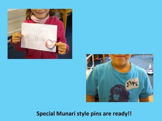Special Munari style pins are ready!! 
 