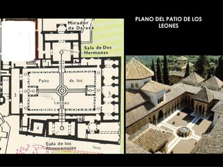 PLANO DEL PATIO DE LOS
       LEONES
 