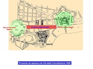 Proxecto de apertura da Vía della Conciliazione 1929
 