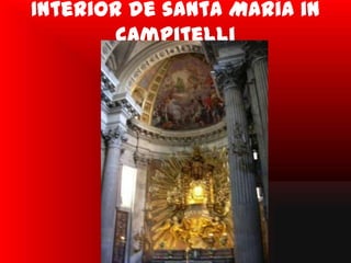 Interior de santa María in
        campitelli
 