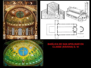 BASÍLICA DE SAN APOLINAR EN
CLASSE (RÁVENA) S. VI

 