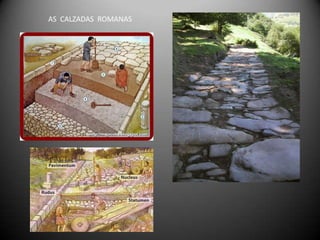 AS CALZADAS ROMANAS
 