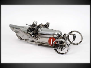 Arte com peças de automóveis