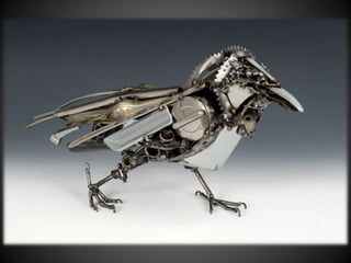 Arte com peças de automóveis