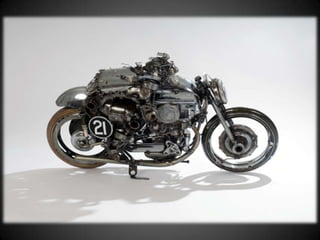 Arte com peças de automóveis