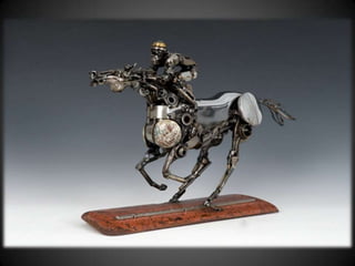 Arte com peças de automóveis