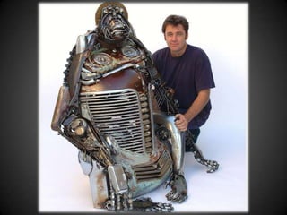 Arte com peças de automóveis