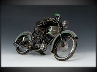 Arte com peças de automóveis