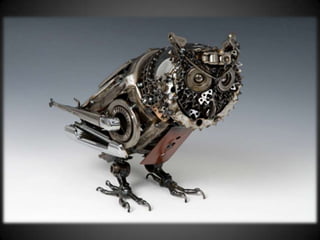 Arte com peças de automóveis