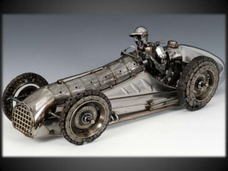 Arte com peças de automóveis