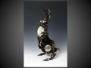 Arte com peças de automóveis