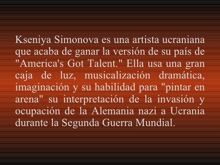KSENIYA SIMONOVA Arte con arena KSENIYA SIMONOVA Arte con arena