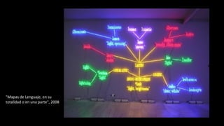 "Mapas de Lenguaje, en su 
totalidad o en una parte", 2008 
 