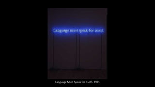 Language Must Speak for Itself - 1991 
 