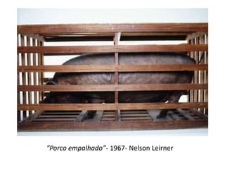 “Porco empalhado”- 1967- Nelson Leirner