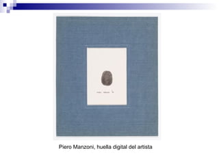 Piero Manzoni, huella digital del artista 