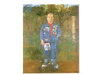 Peter Blake, autoretrato com distintivos 