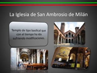 La Iglesia de San Ambrosio de Milán
 