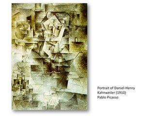 Portrait of Daniel-Henry
Kahnweiler (1910)
Pablo Picasso
 