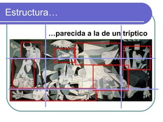 Estructura… … parecida a la de un tríptico 