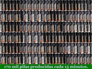 170 mil pilas producidas cada 15 minutos. 