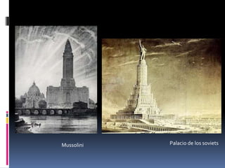 Mussolini Palacio de los soviets 
 